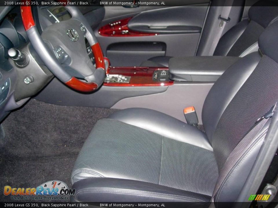 2008 Lexus GS 350 Black Sapphire Pearl / Black Photo #15