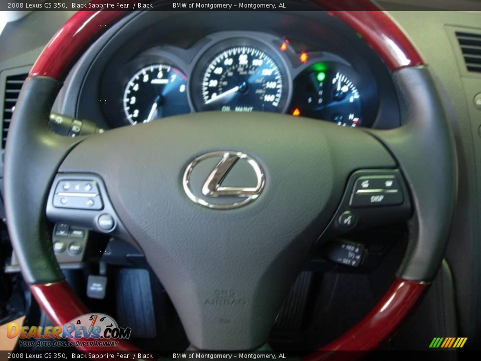 2008 Lexus GS 350 Black Sapphire Pearl / Black Photo #21