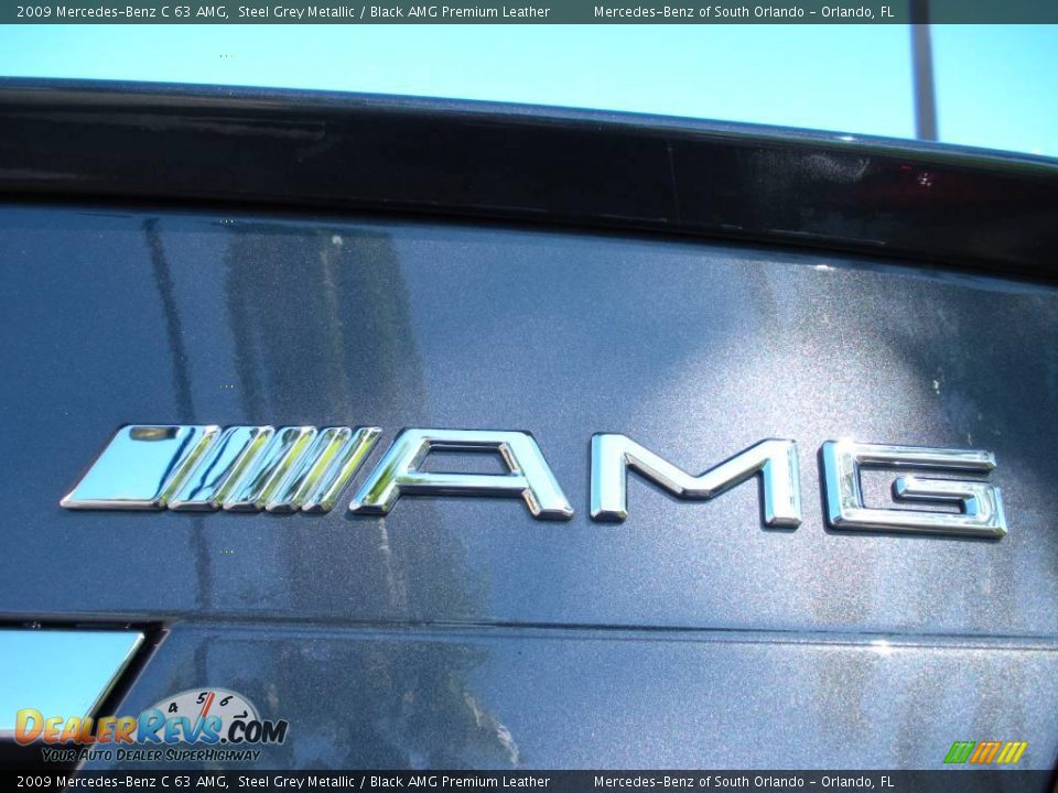 2009 Mercedes-Benz C 63 AMG Steel Grey Metallic / Black AMG Premium Leather Photo #9