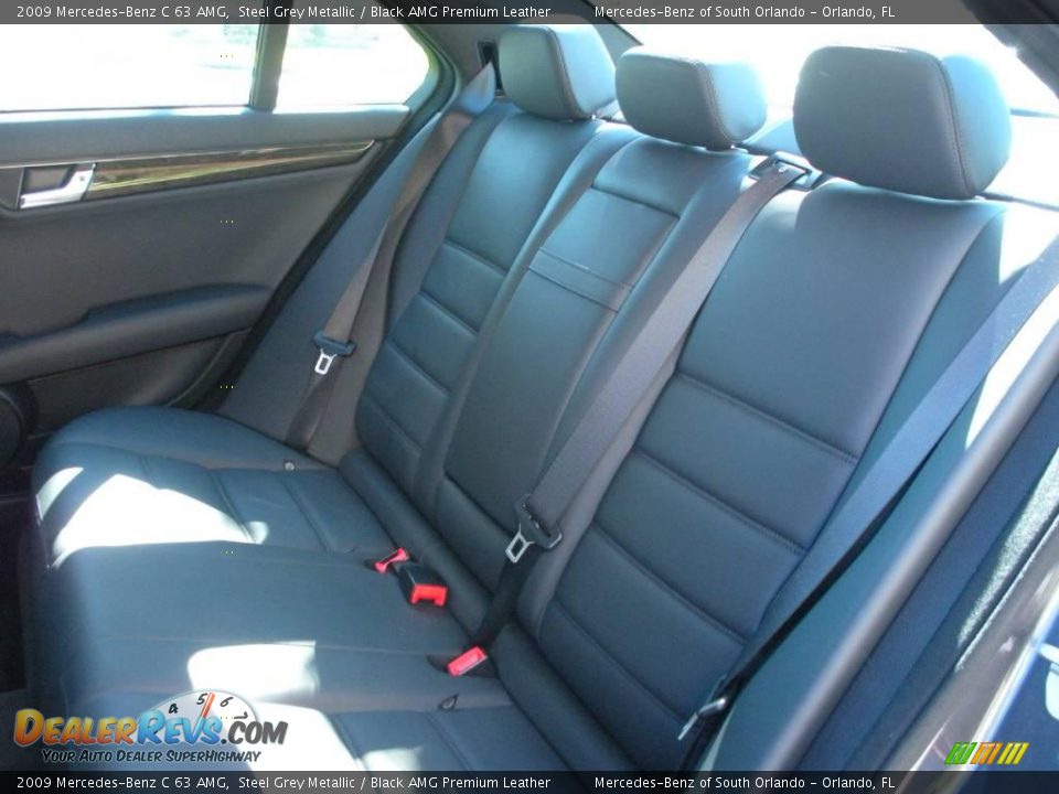 2009 Mercedes-Benz C 63 AMG Steel Grey Metallic / Black AMG Premium Leather Photo #15