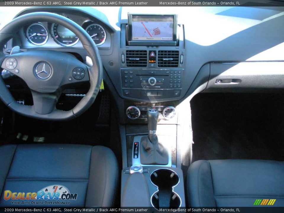 2009 Mercedes-Benz C 63 AMG Steel Grey Metallic / Black AMG Premium Leather Photo #18