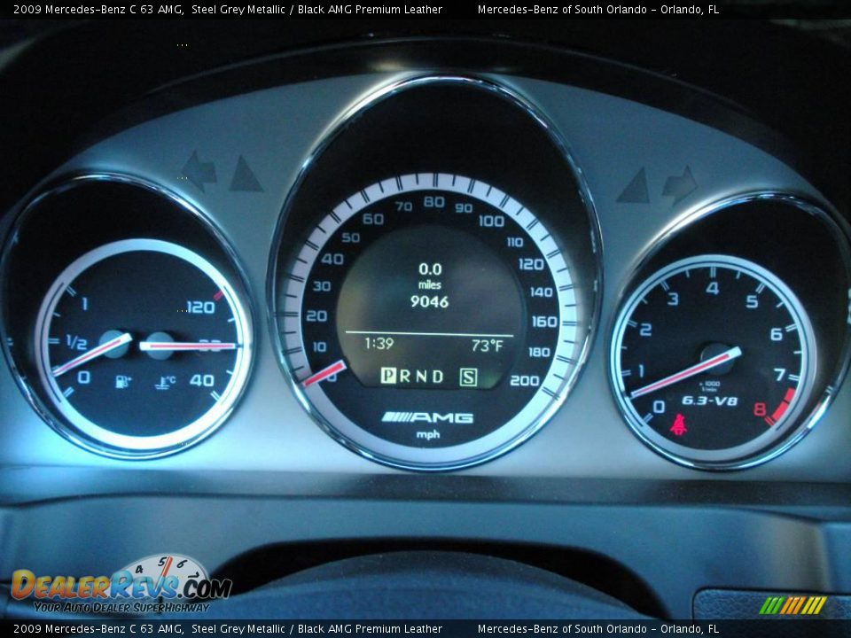2009 Mercedes-Benz C 63 AMG Steel Grey Metallic / Black AMG Premium Leather Photo #21