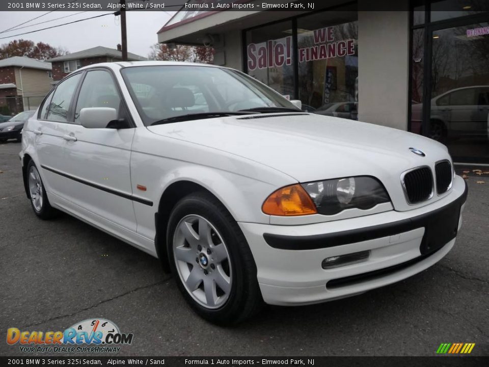 2001 BMW 3 Series 325i Sedan Alpine White / Sand Photo #2