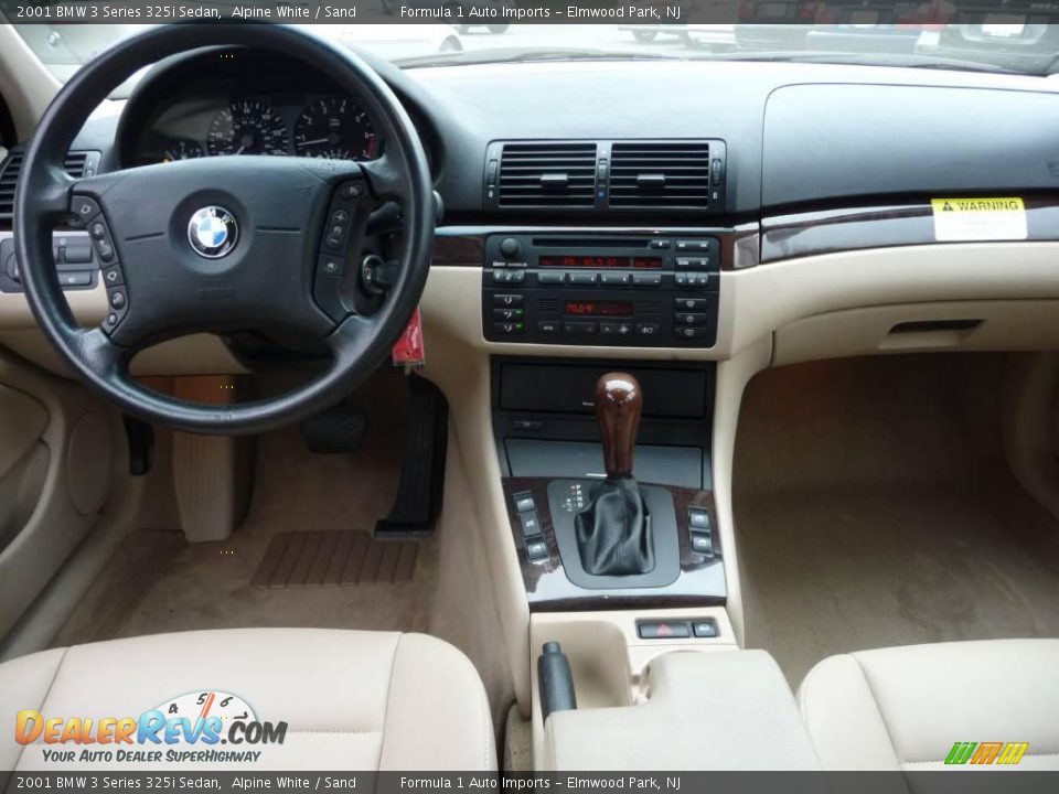 2001 BMW 3 Series 325i Sedan Alpine White / Sand Photo #9