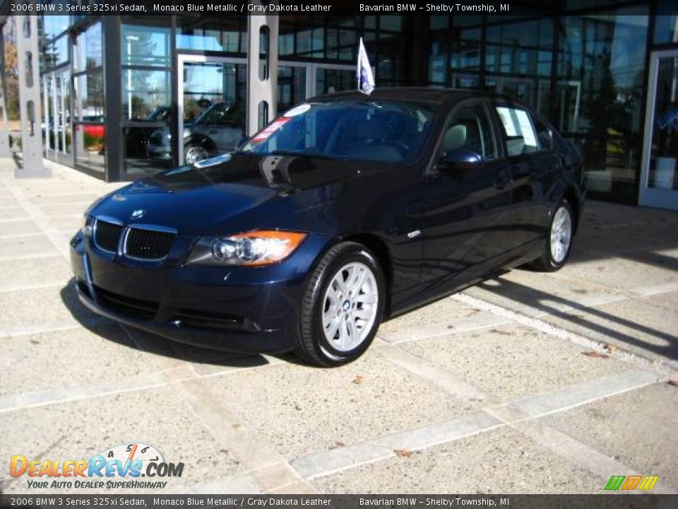 2006 BMW 3 Series 325xi Sedan Monaco Blue Metallic / Gray Dakota Leather Photo #4