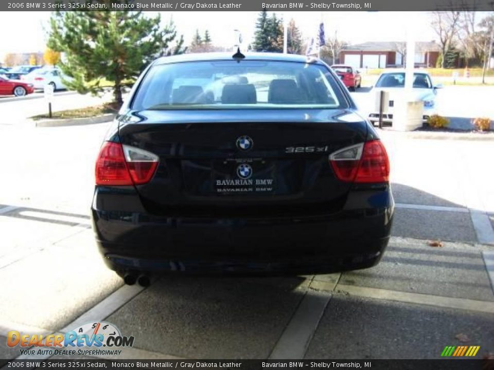 2006 BMW 3 Series 325xi Sedan Monaco Blue Metallic / Gray Dakota Leather Photo #7