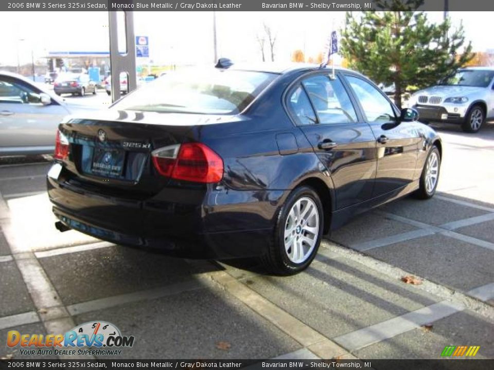 2006 BMW 3 Series 325xi Sedan Monaco Blue Metallic / Gray Dakota Leather Photo #8