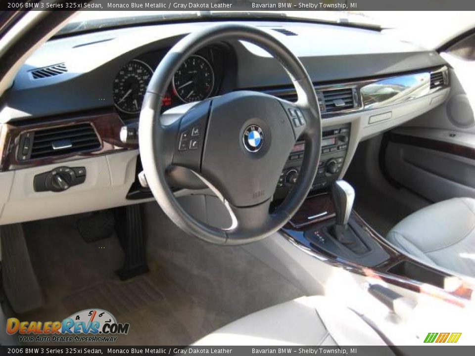2006 BMW 3 Series 325xi Sedan Monaco Blue Metallic / Gray Dakota Leather Photo #13