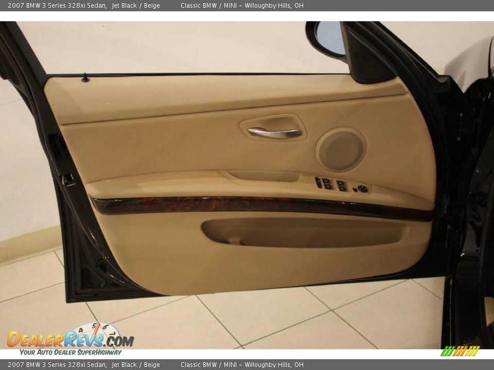 2007 BMW 3 Series 328xi Sedan Jet Black / Beige Photo #8
