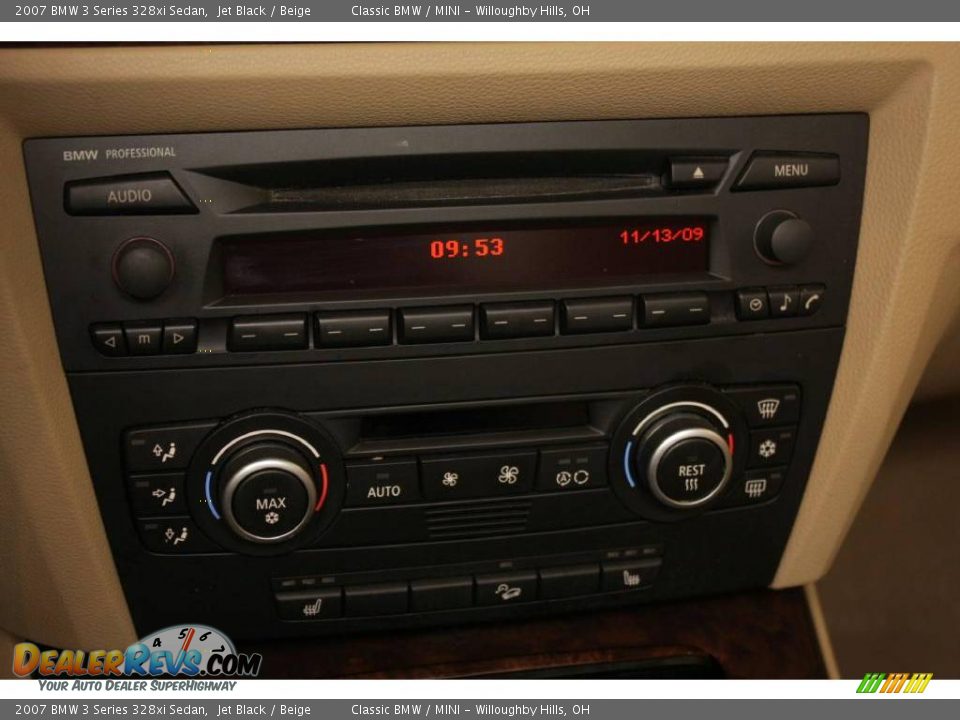 2007 BMW 3 Series 328xi Sedan Jet Black / Beige Photo #14