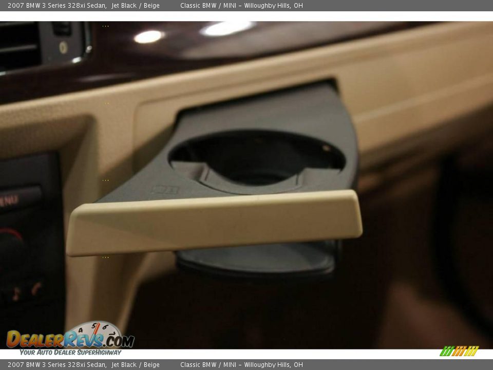 2007 BMW 3 Series 328xi Sedan Jet Black / Beige Photo #15