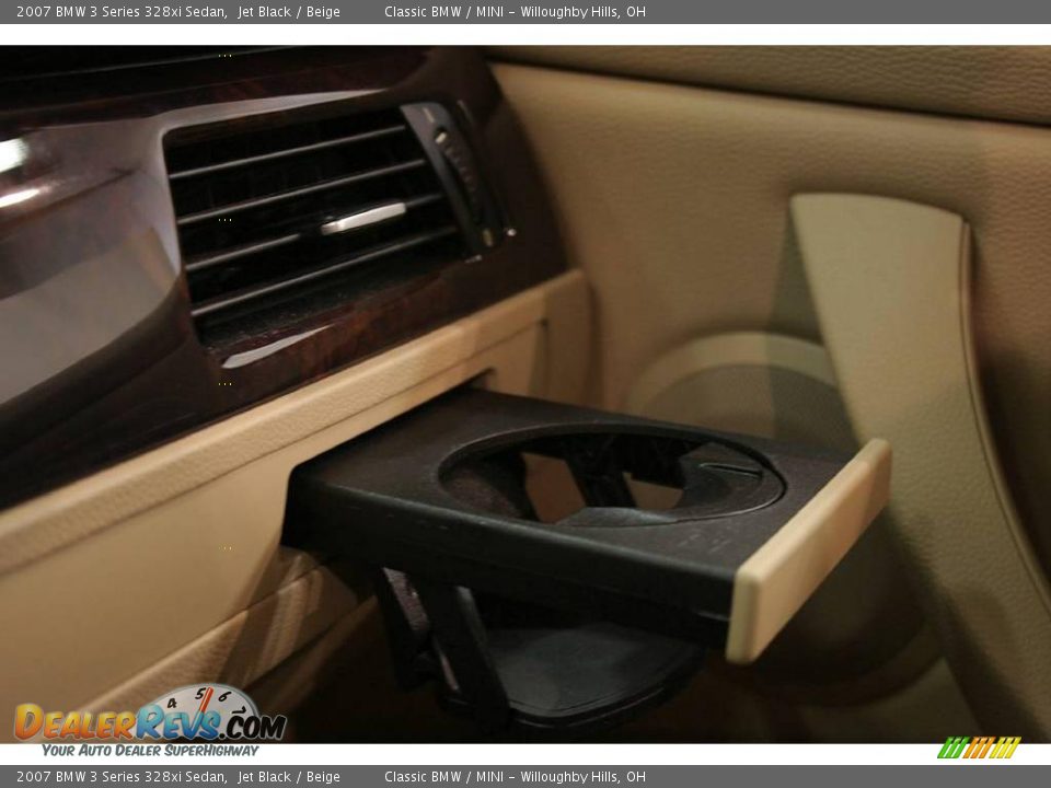 2007 BMW 3 Series 328xi Sedan Jet Black / Beige Photo #16