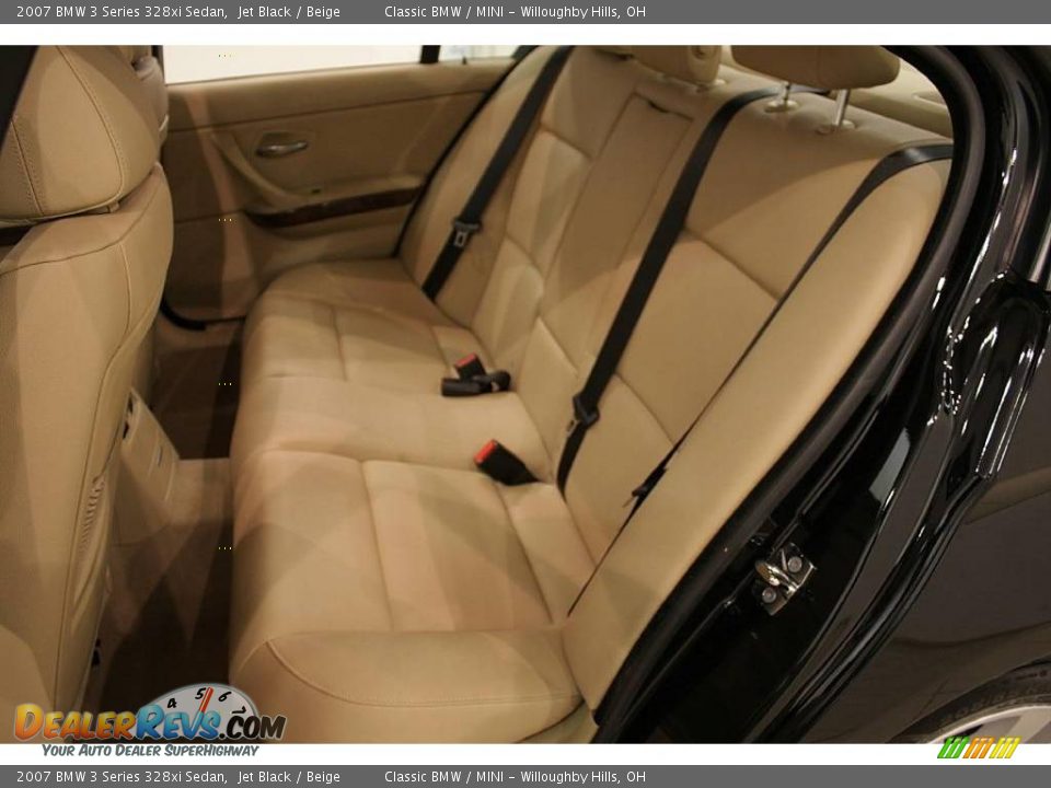 2007 BMW 3 Series 328xi Sedan Jet Black / Beige Photo #20