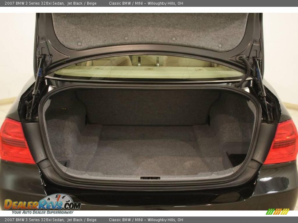 2007 BMW 3 Series 328xi Sedan Jet Black / Beige Photo #22