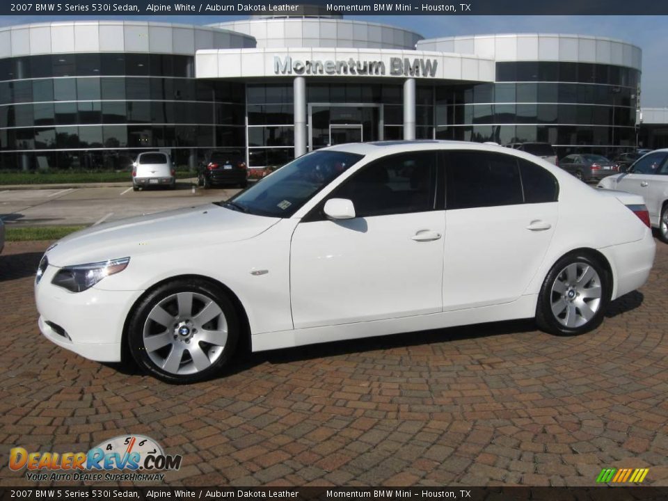 2007 BMW 5 Series 530i Sedan Alpine White / Auburn Dakota Leather Photo #1