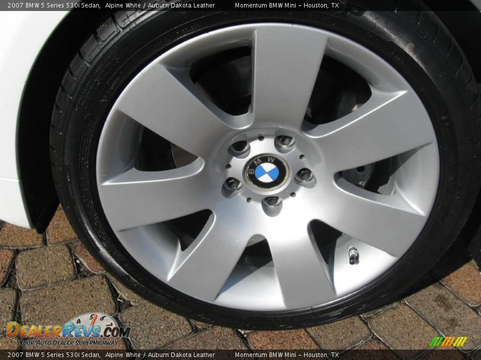 2007 BMW 5 Series 530i Sedan Alpine White / Auburn Dakota Leather Photo #4