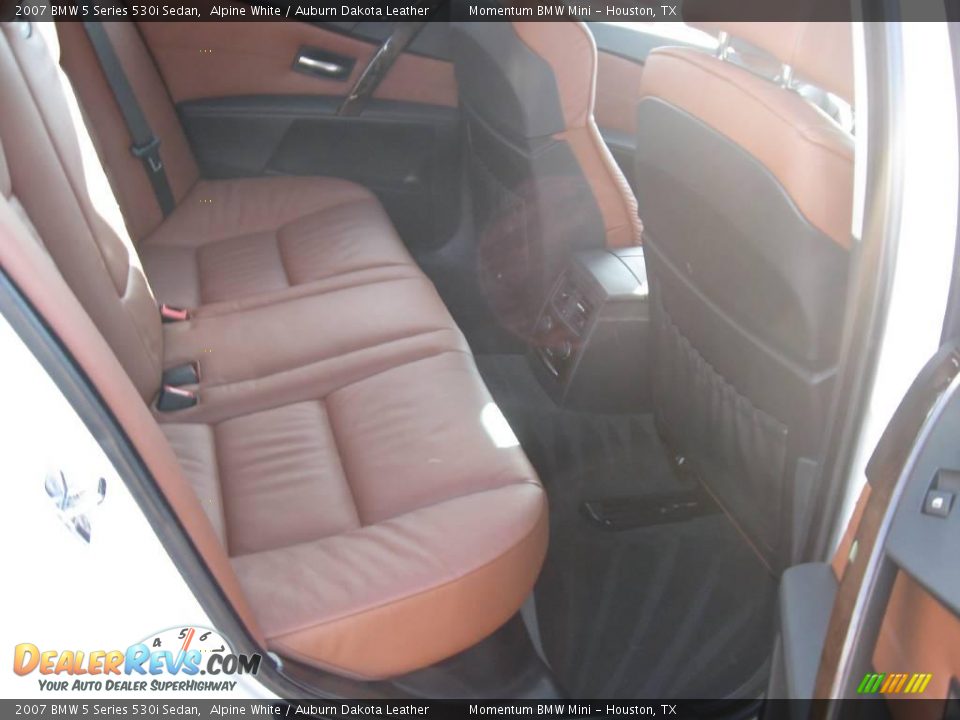 2007 BMW 5 Series 530i Sedan Alpine White / Auburn Dakota Leather Photo #10