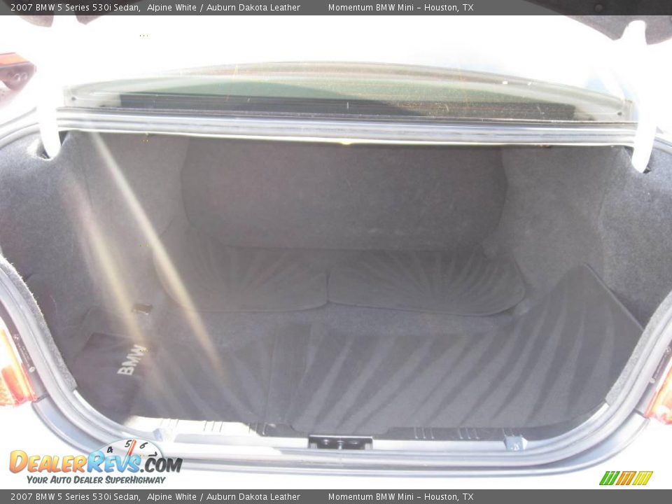 2007 BMW 5 Series 530i Sedan Alpine White / Auburn Dakota Leather Photo #11