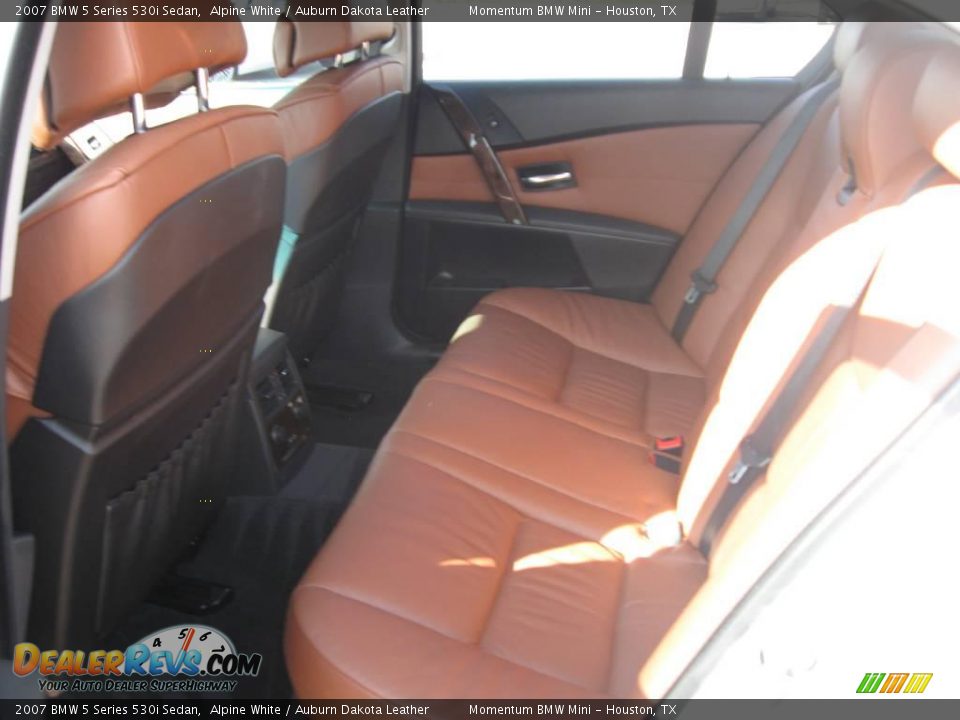 2007 BMW 5 Series 530i Sedan Alpine White / Auburn Dakota Leather Photo #12