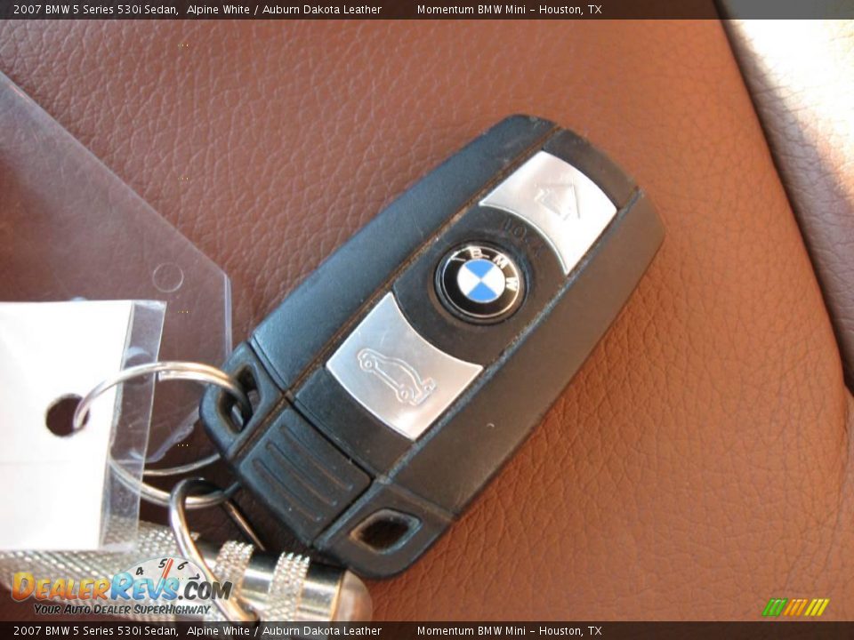 2007 BMW 5 Series 530i Sedan Alpine White / Auburn Dakota Leather Photo #20