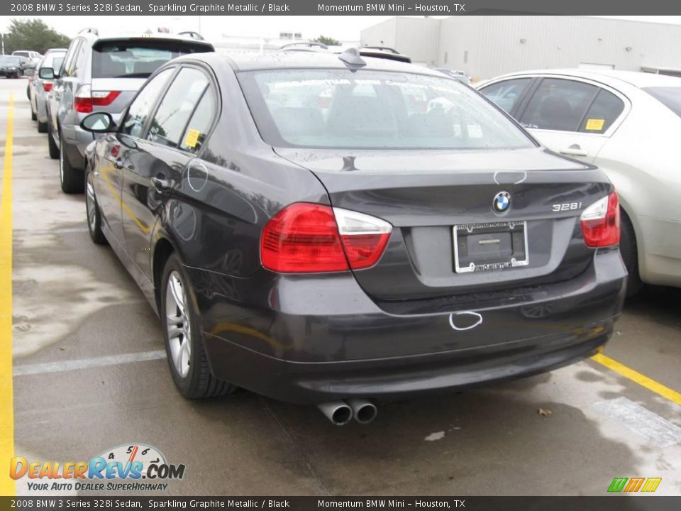 2008 BMW 3 Series 328i Sedan Sparkling Graphite Metallic / Black Photo #2