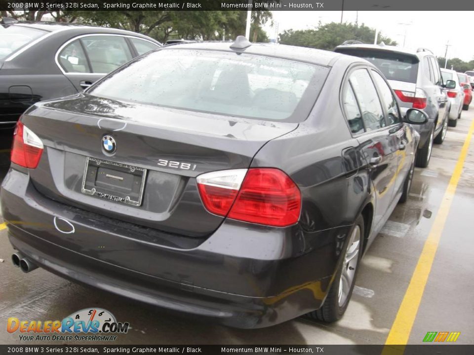 2008 BMW 3 Series 328i Sedan Sparkling Graphite Metallic / Black Photo #3
