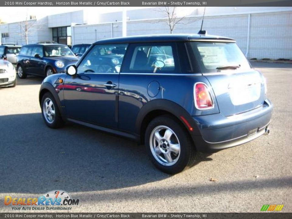 2010 Mini Cooper Hardtop Horizon Blue Metallic / Grey/Carbon Black Photo #3