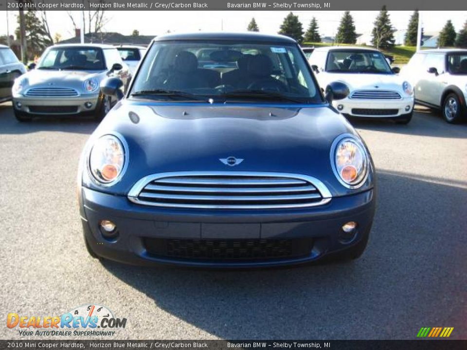2010 Mini Cooper Hardtop Horizon Blue Metallic / Grey/Carbon Black Photo #8