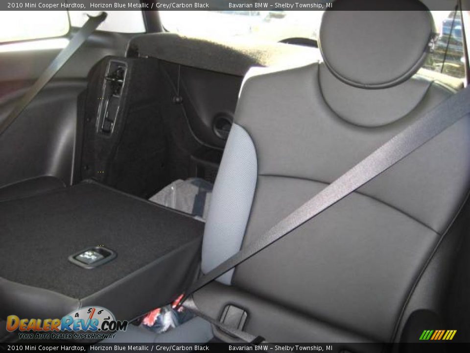 2010 Mini Cooper Hardtop Horizon Blue Metallic / Grey/Carbon Black Photo #11