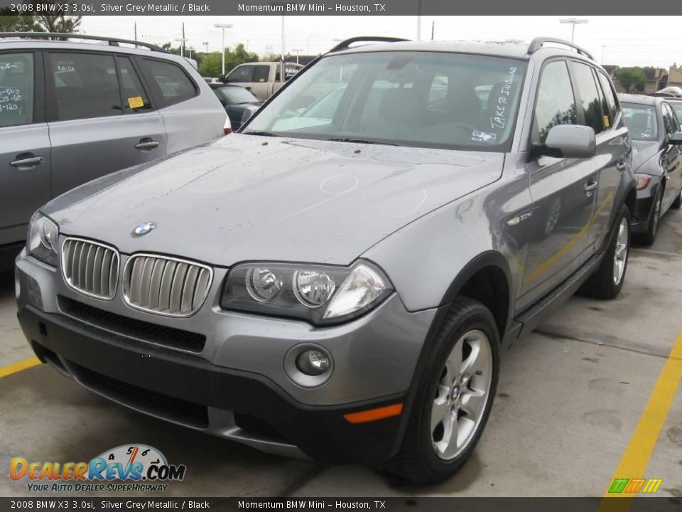 2008 BMW X3 3.0si Silver Grey Metallic / Black Photo #1