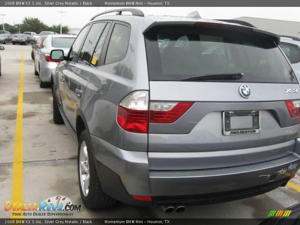 2008 BMW X3 3.0si Silver Grey Metallic / Black Photo #2