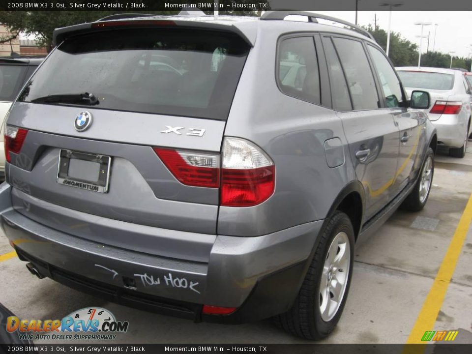 2008 BMW X3 3.0si Silver Grey Metallic / Black Photo #3