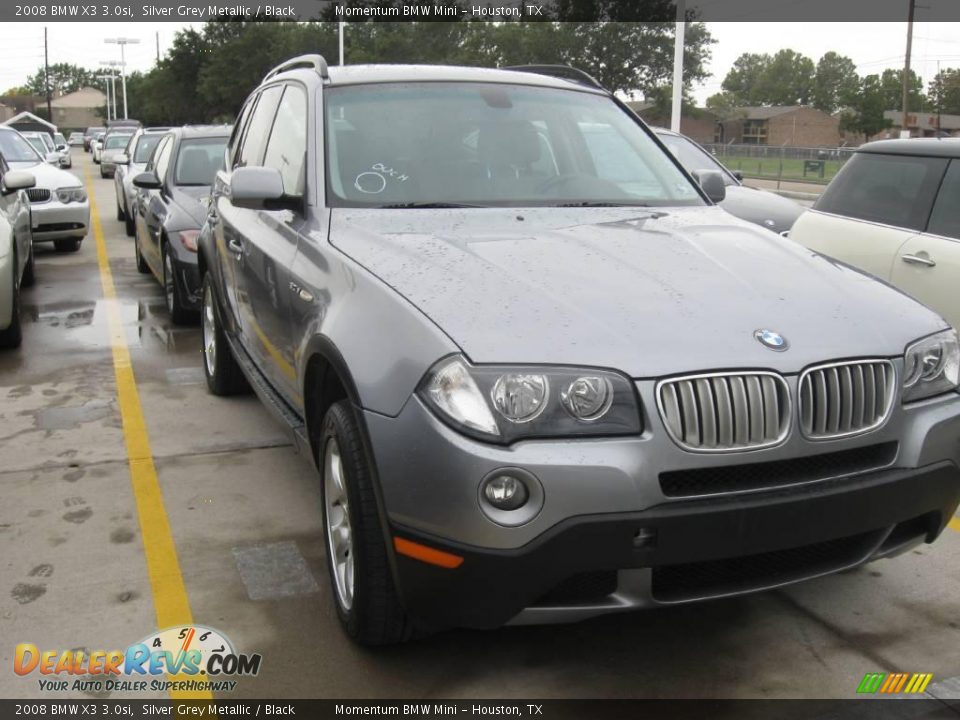 2008 BMW X3 3.0si Silver Grey Metallic / Black Photo #4