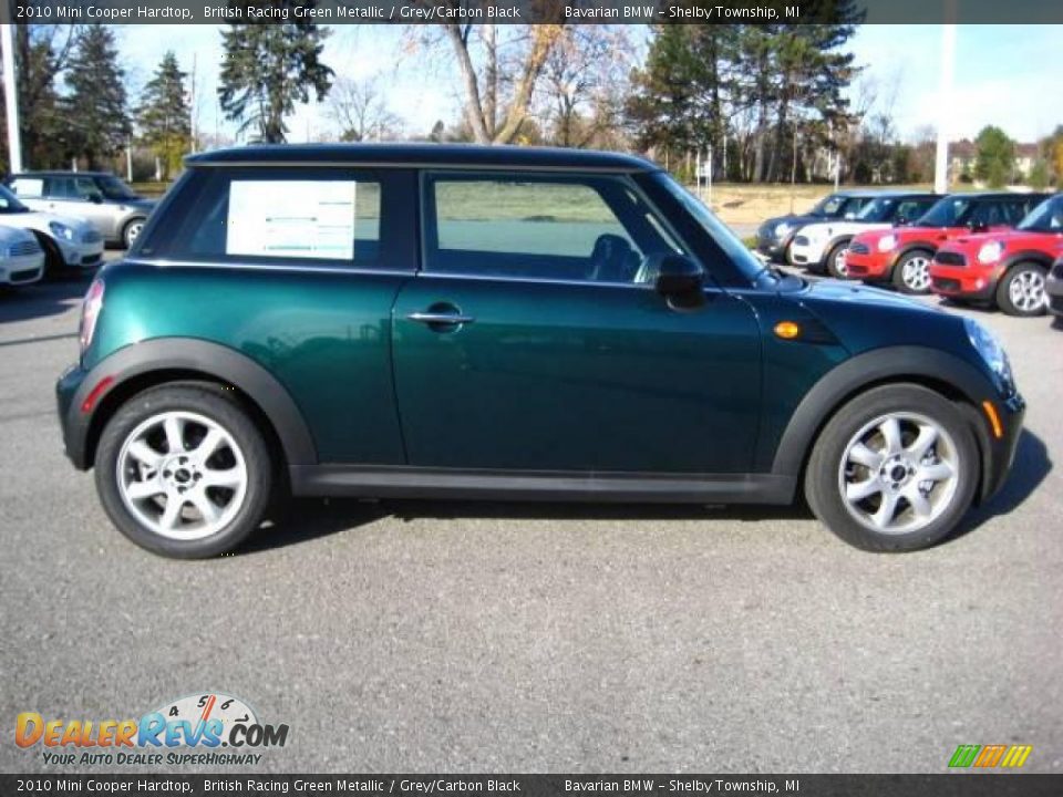 2010 Mini Cooper Hardtop British Racing Green Metallic / Grey/Carbon Black Photo #6