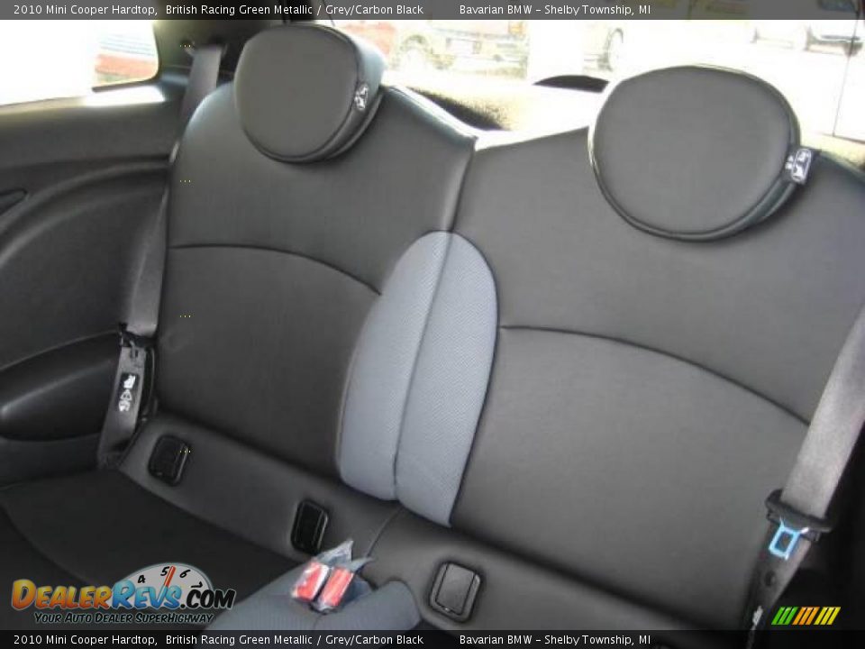 2010 Mini Cooper Hardtop British Racing Green Metallic / Grey/Carbon Black Photo #11