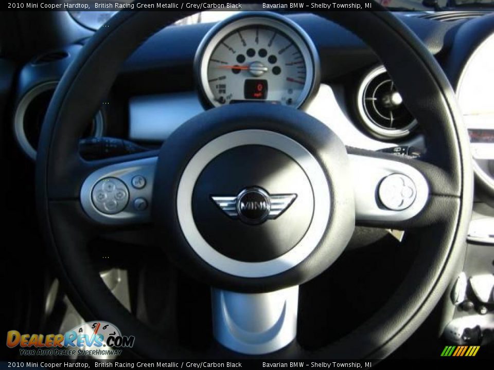 2010 Mini Cooper Hardtop British Racing Green Metallic / Grey/Carbon Black Photo #16