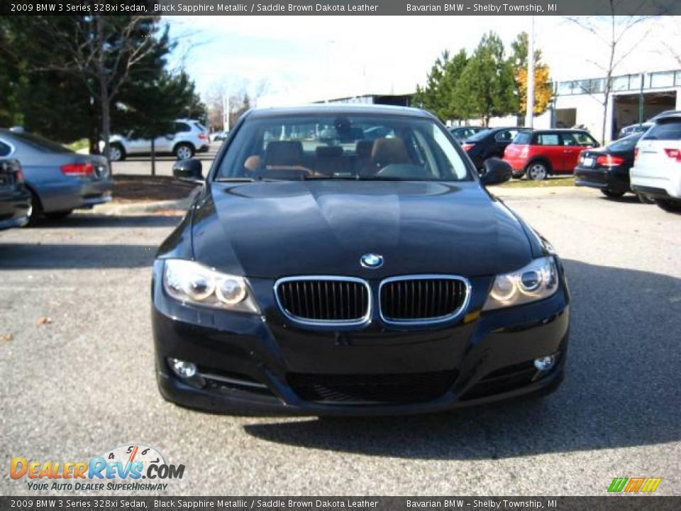 2009 BMW 3 Series 328xi Sedan Black Sapphire Metallic / Saddle Brown Dakota Leather Photo #2