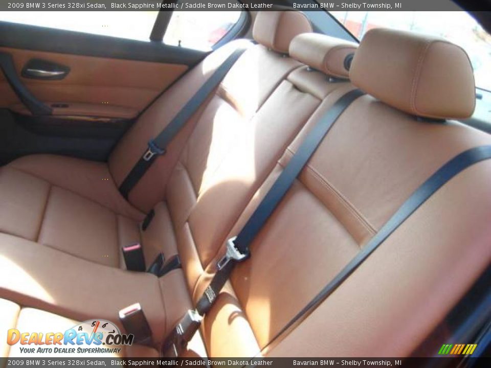 2009 BMW 3 Series 328xi Sedan Black Sapphire Metallic / Saddle Brown Dakota Leather Photo #11