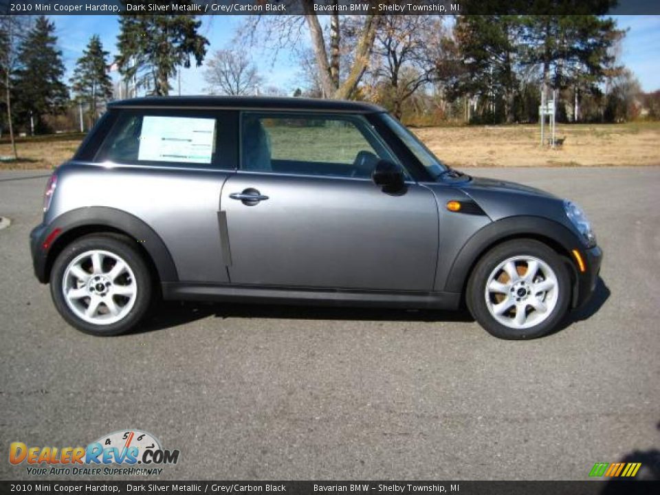 2010 Mini Cooper Hardtop Dark Silver Metallic / Grey/Carbon Black Photo #2