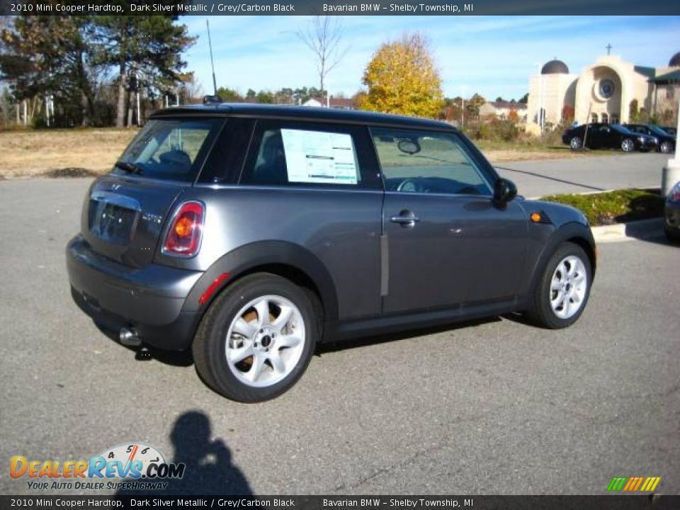 2010 Mini Cooper Hardtop Dark Silver Metallic / Grey/Carbon Black Photo #3