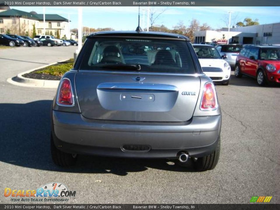 2010 Mini Cooper Hardtop Dark Silver Metallic / Grey/Carbon Black Photo #4