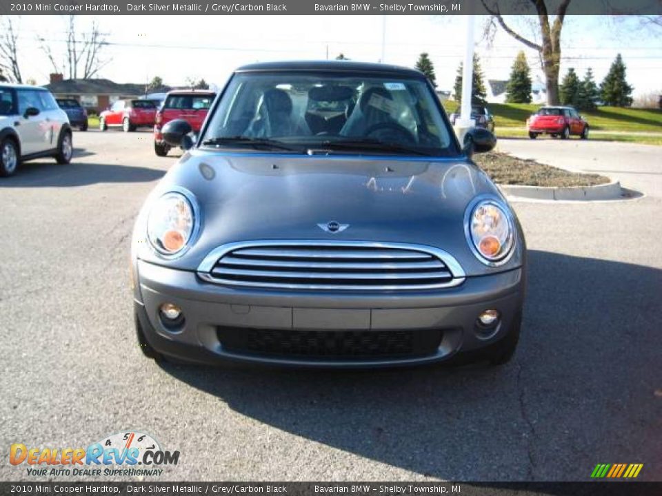 2010 Mini Cooper Hardtop Dark Silver Metallic / Grey/Carbon Black Photo #8