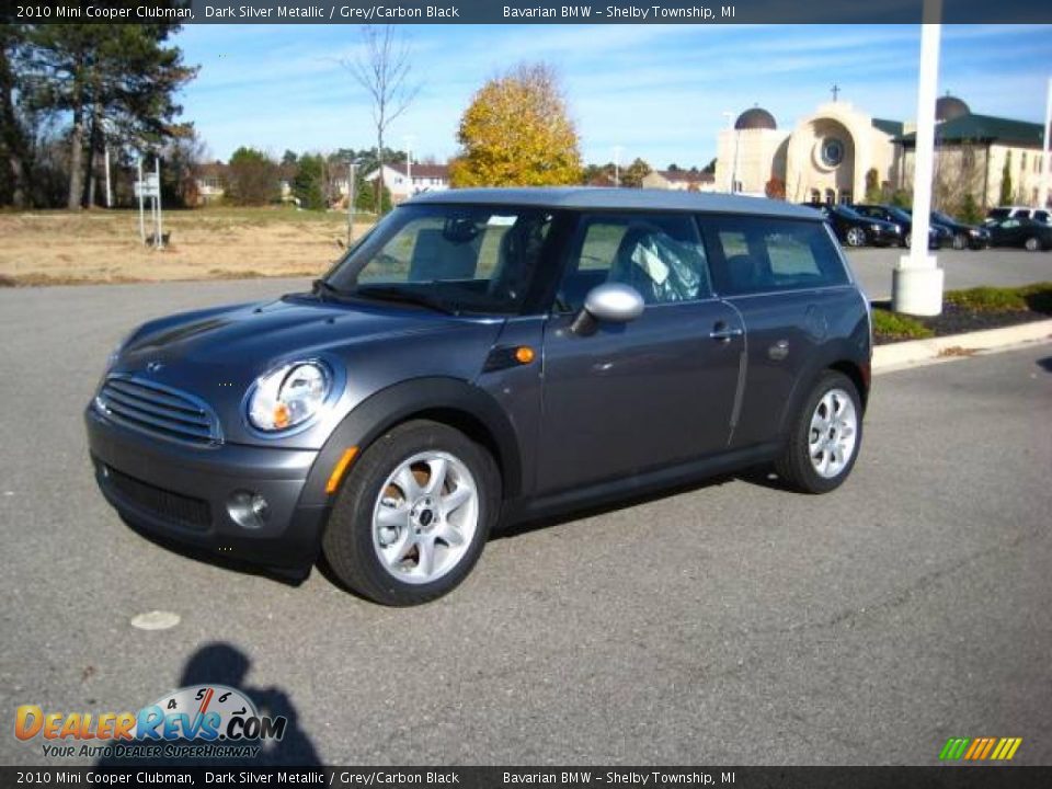 2010 Mini Cooper Clubman Dark Silver Metallic / Grey/Carbon Black Photo #1