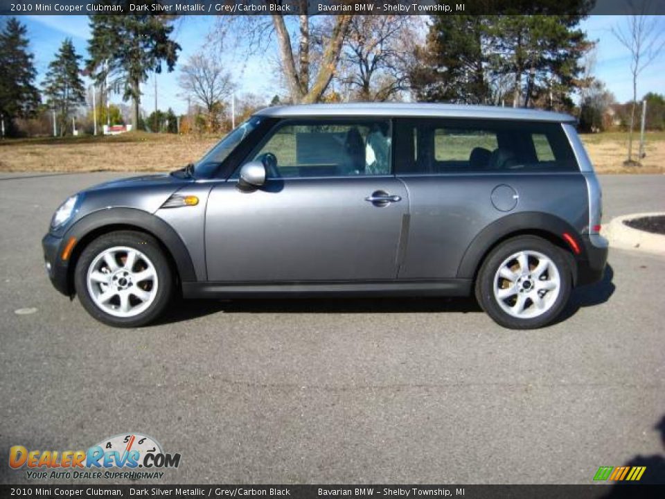 2010 Mini Cooper Clubman Dark Silver Metallic / Grey/Carbon Black Photo #2