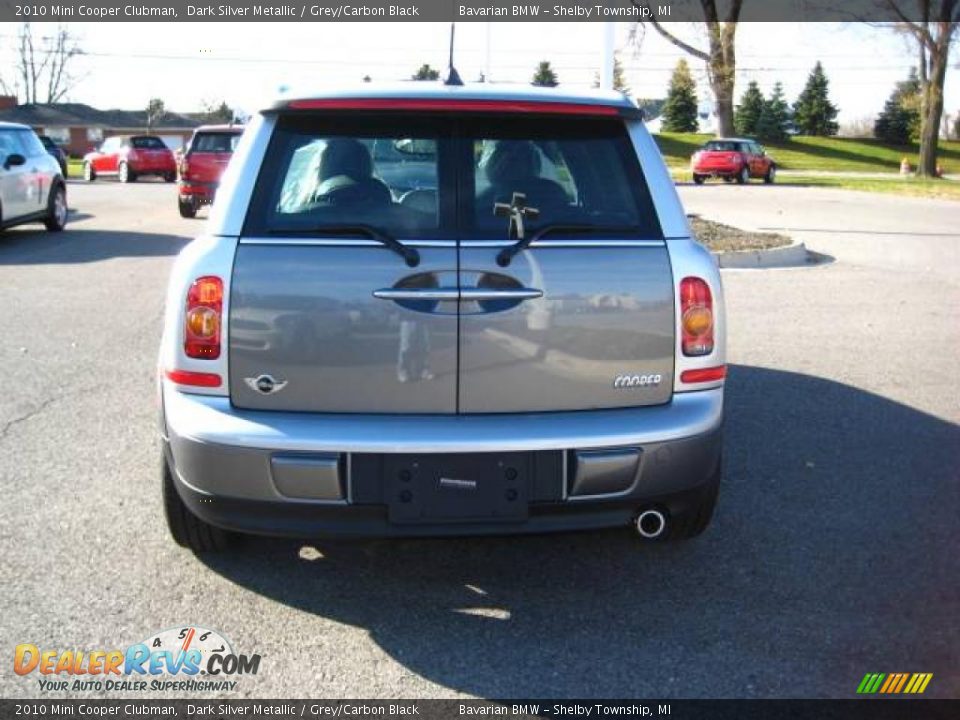 2010 Mini Cooper Clubman Dark Silver Metallic / Grey/Carbon Black Photo #4