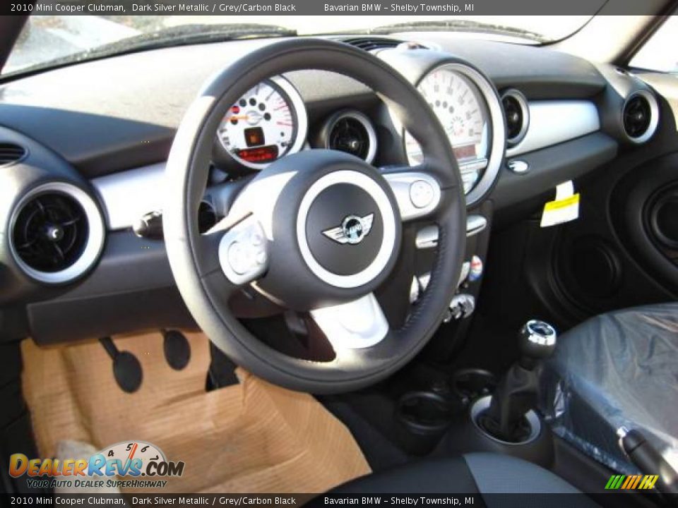 2010 Mini Cooper Clubman Dark Silver Metallic / Grey/Carbon Black Photo #9