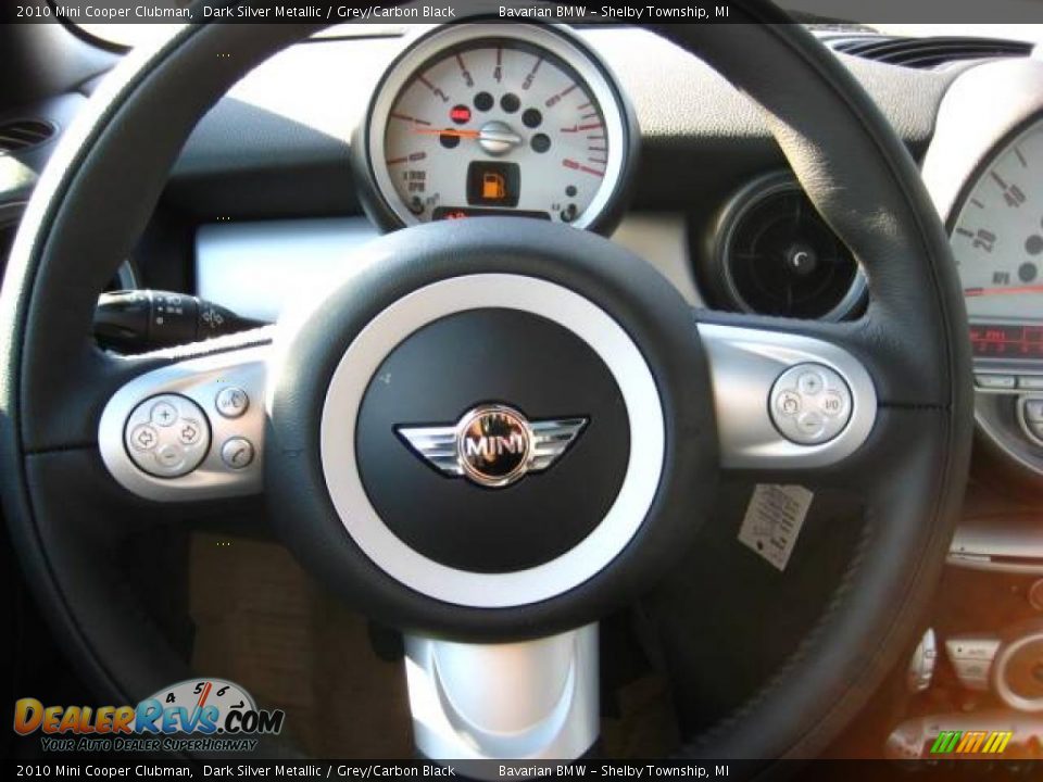 2010 Mini Cooper Clubman Dark Silver Metallic / Grey/Carbon Black Photo #16