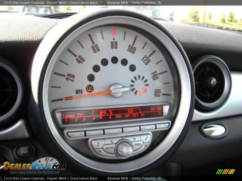 2010 Mini Cooper Clubman Pepper White / Grey/Carbon Black Photo #13