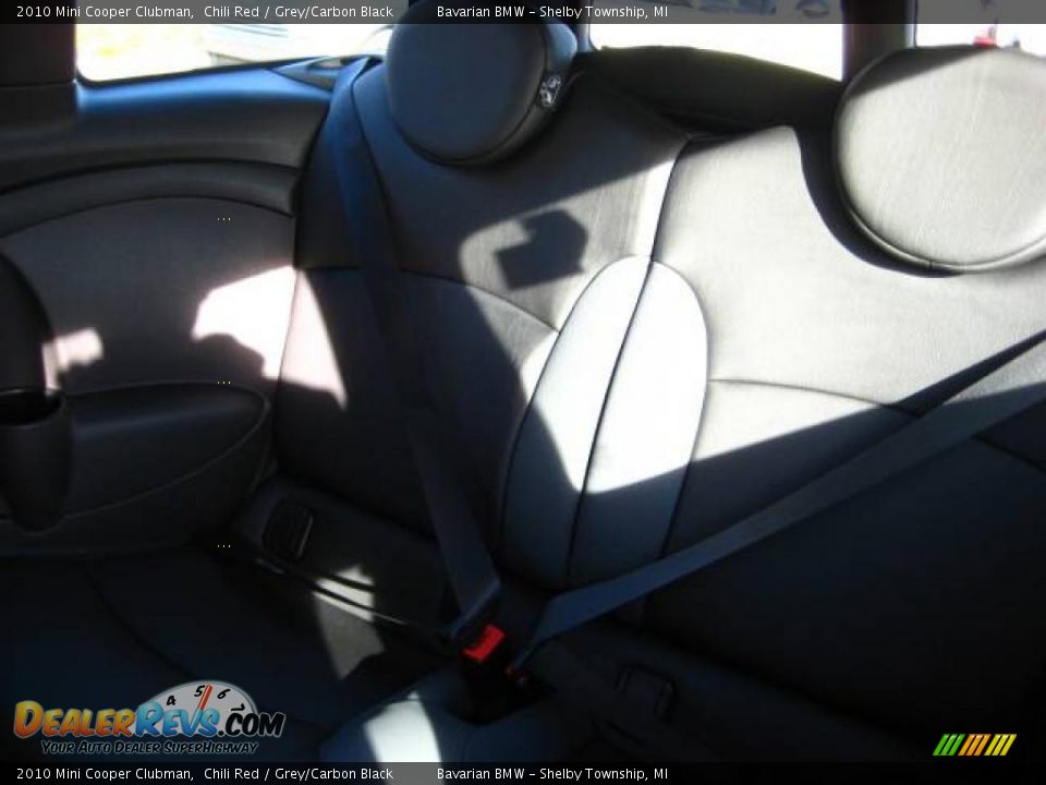 2010 Mini Cooper Clubman Chili Red / Grey/Carbon Black Photo #11