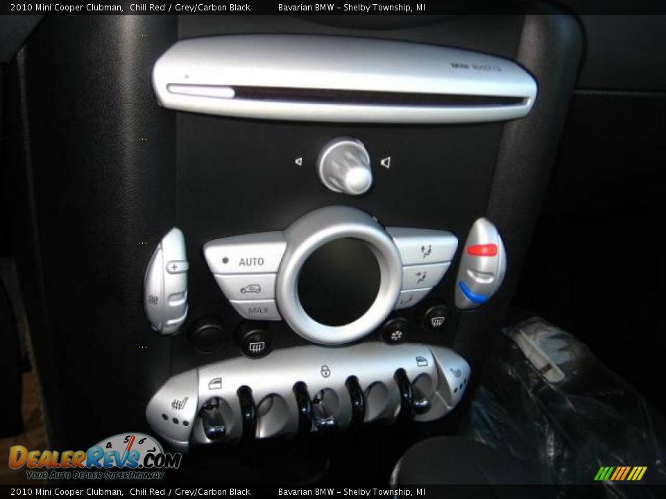2010 Mini Cooper Clubman Chili Red / Grey/Carbon Black Photo #14